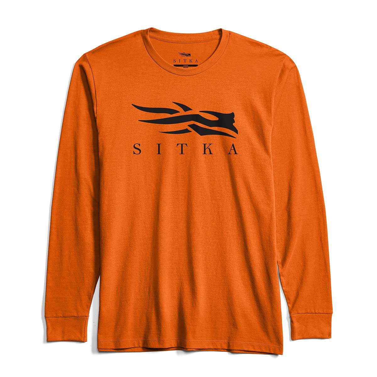 Sitka Icon Long-Sleeve Tee Image in Ultra Orange