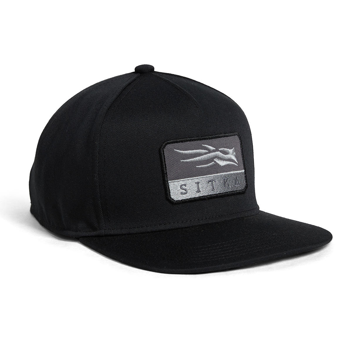 Sitka Crest Patch Hi Pro Snapback Hat Image in Sitka Black