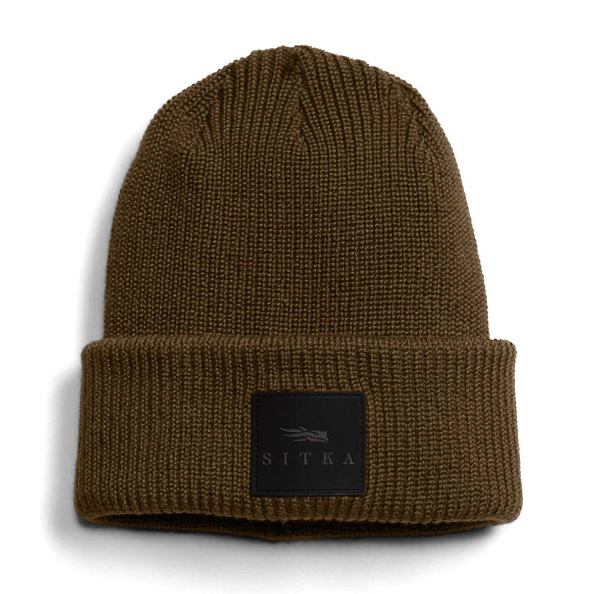 Sitka Double Cuff Acrylic Knit Beanie Image in Coyote