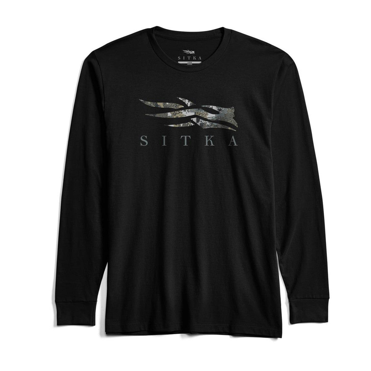 Sitka Icon Optifade Long-Sleeve Tee Image in Black Elevated II
