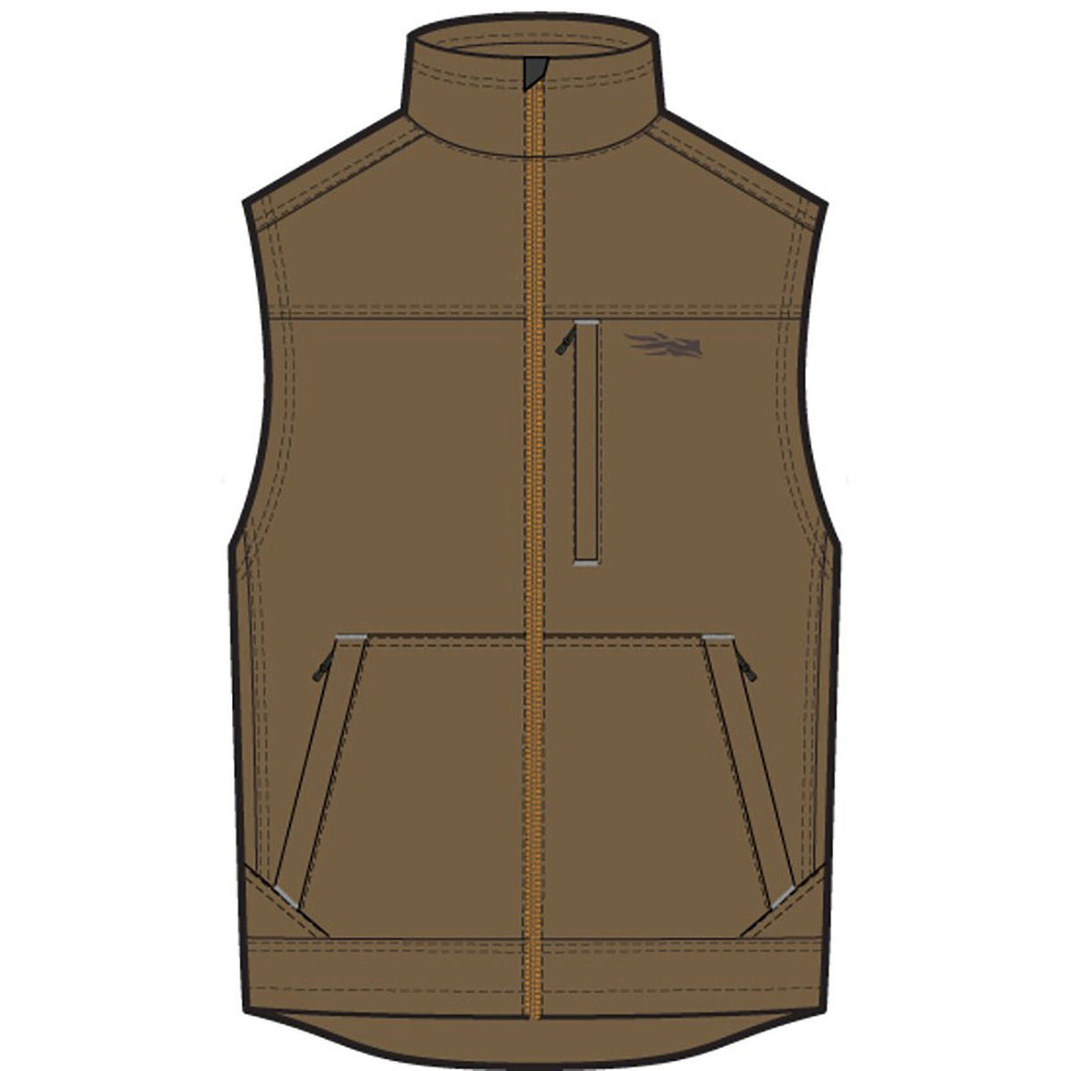 Sitka Grindstone Work Vests image in Coyote