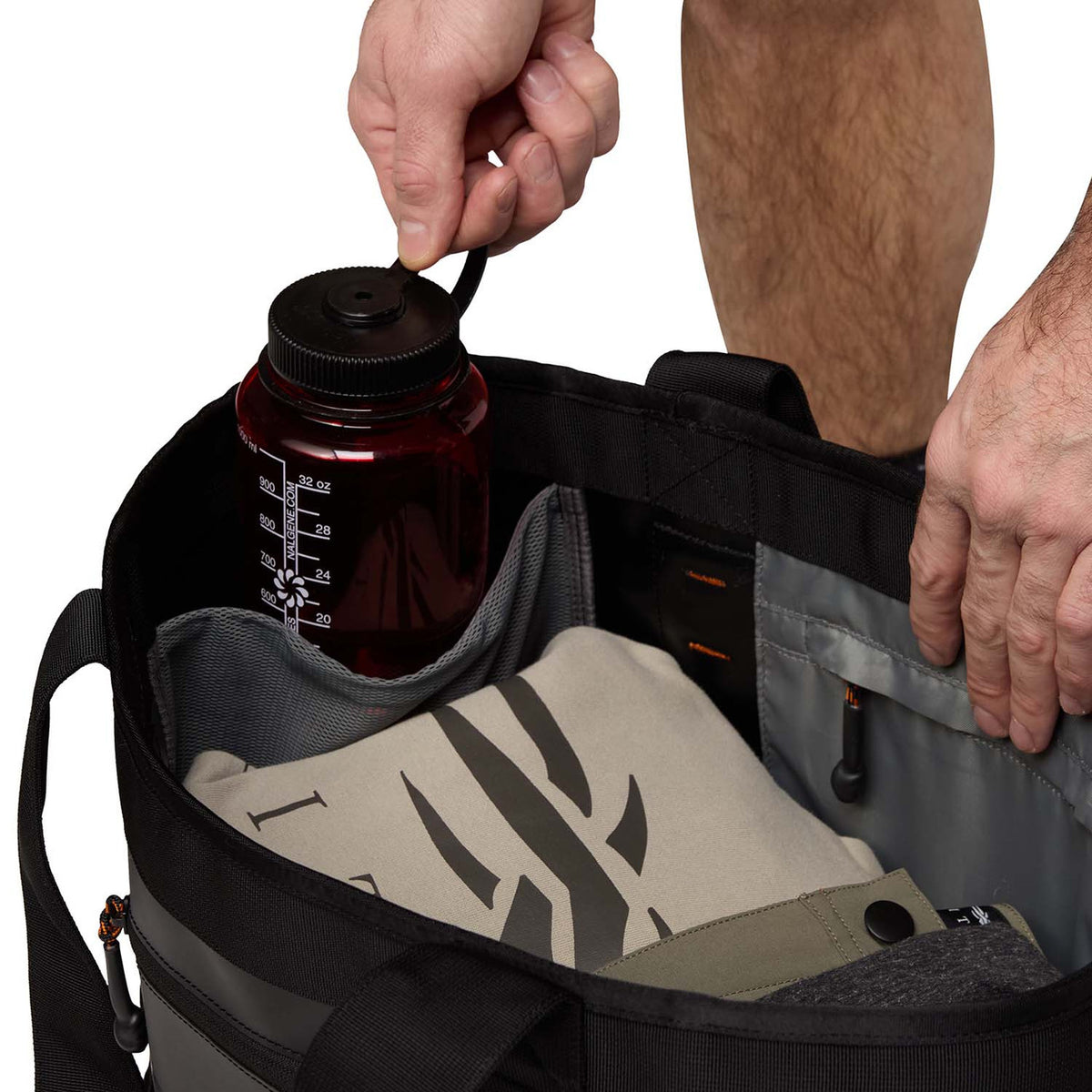 Opened Image of Sitka Drifter Tote 40L.