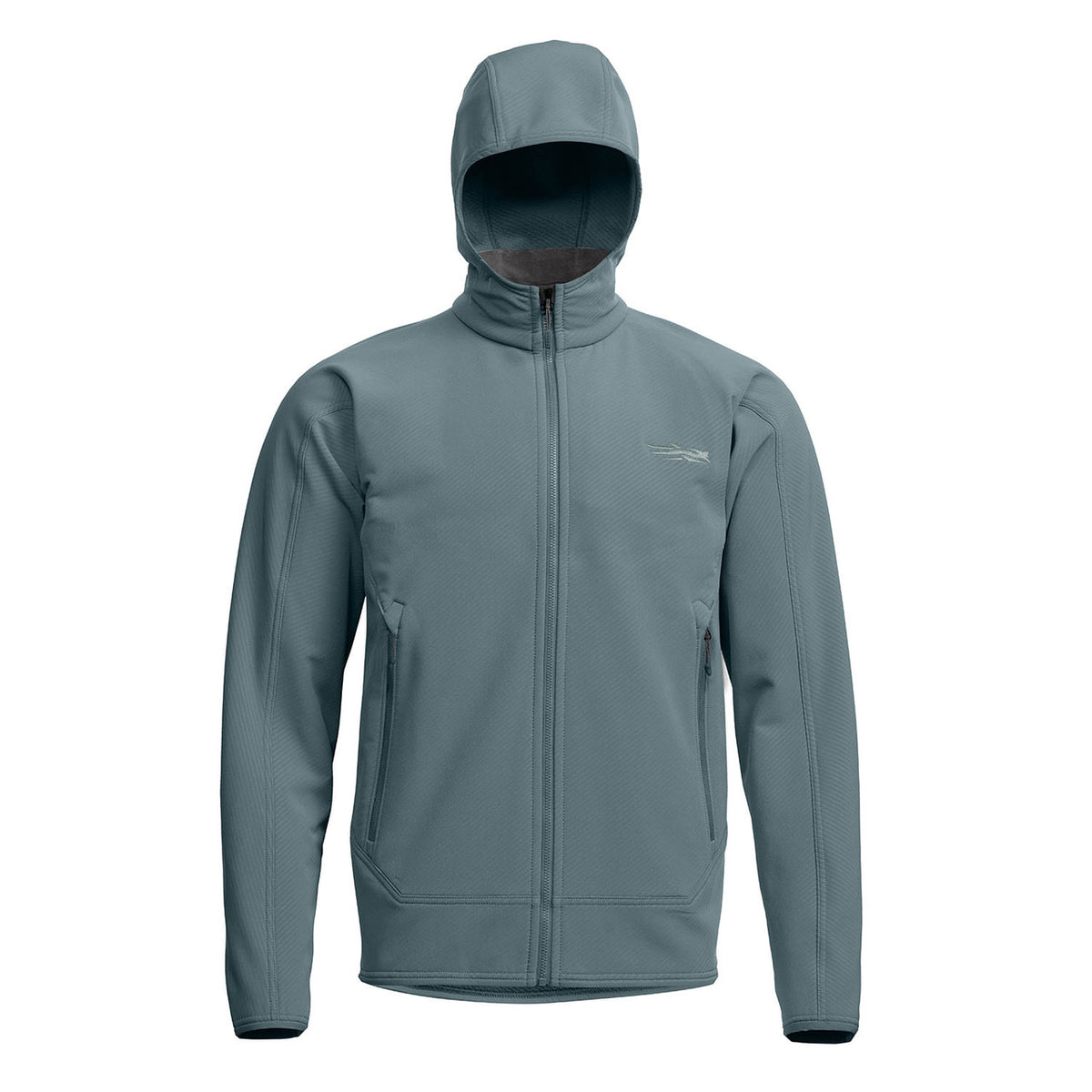 Sitka Alpha Fleece Hooded Jacket Image in Gravel Blue