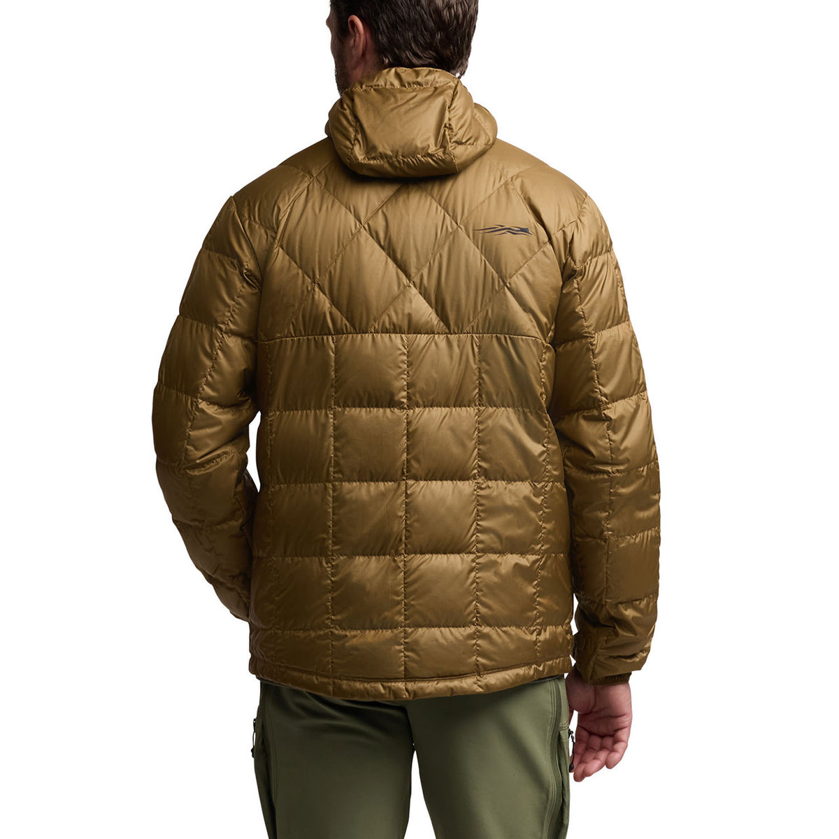 Sitka MicroDown Hooded Jacket Model Back Image