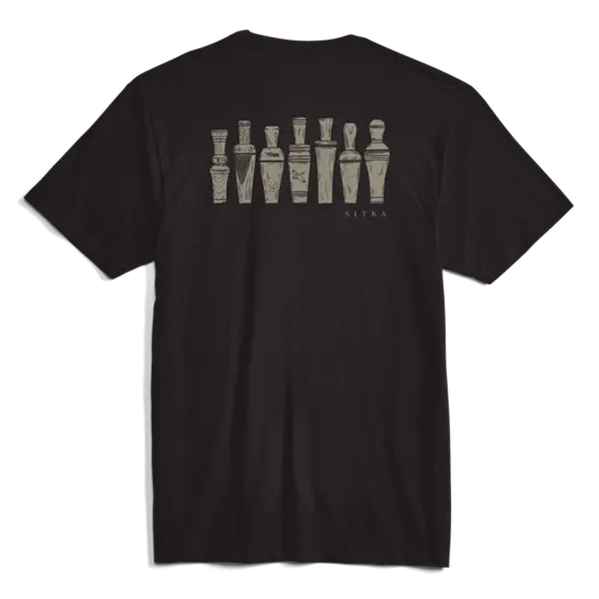 Sitka Call Collector Pocket Tee Back Image in Sitka Black