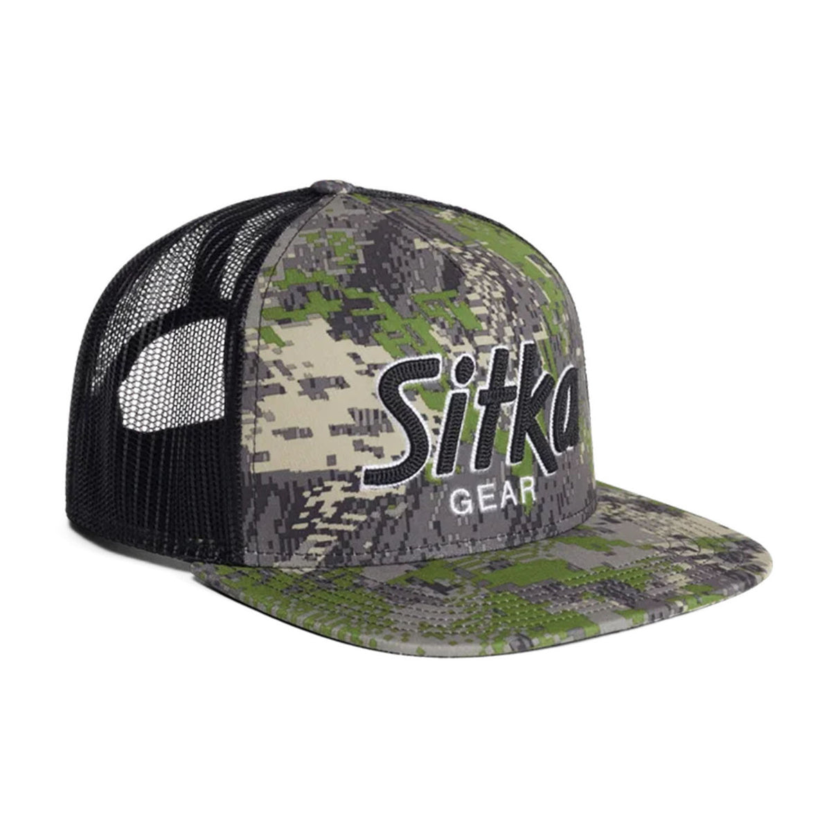 Sitka Optifade 90s Script Hi Pro Trucker Hat Image in Optifade Cover