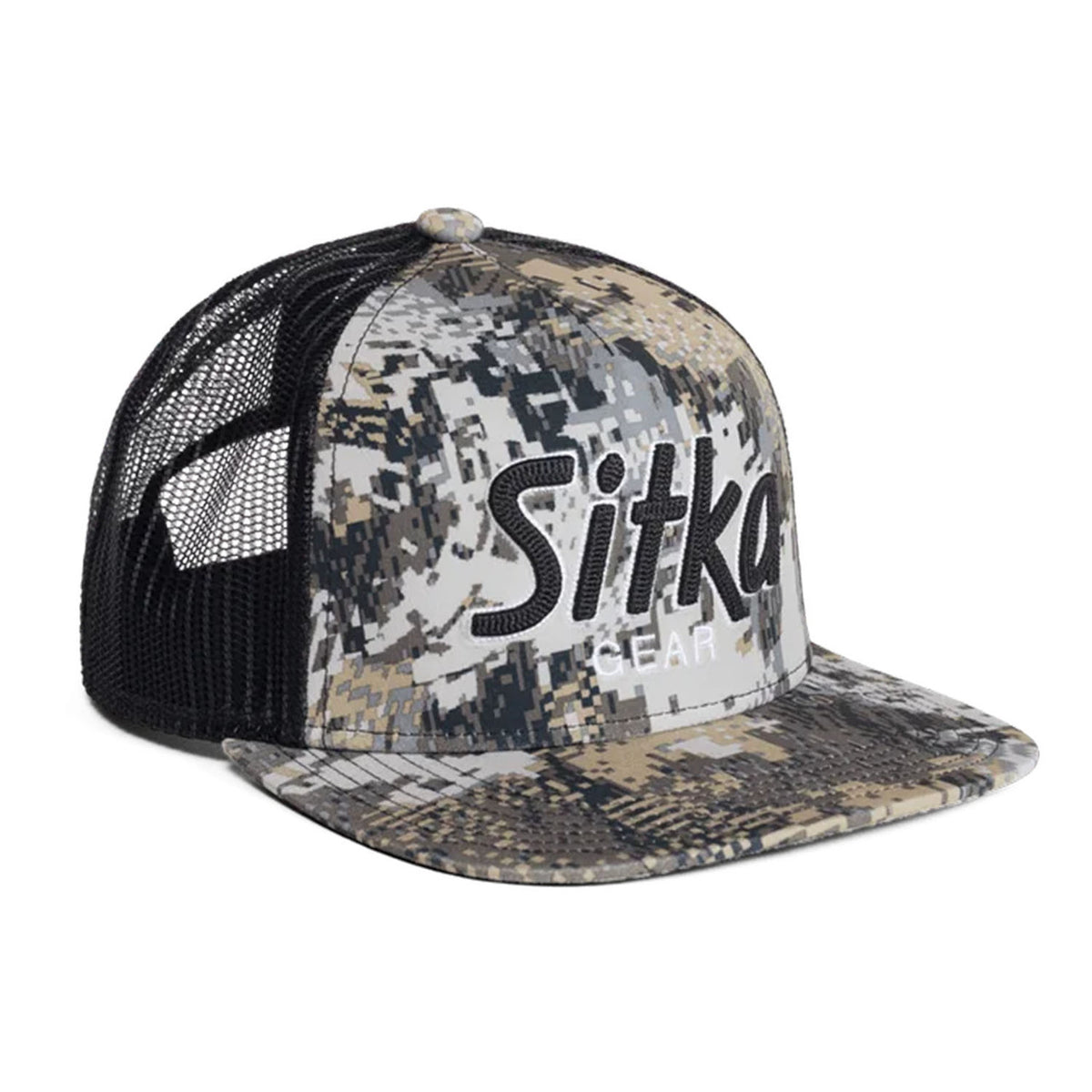 Sitka Optifade 90s Script Hi Pro Trucker Hat Image in Optifade Elevated II