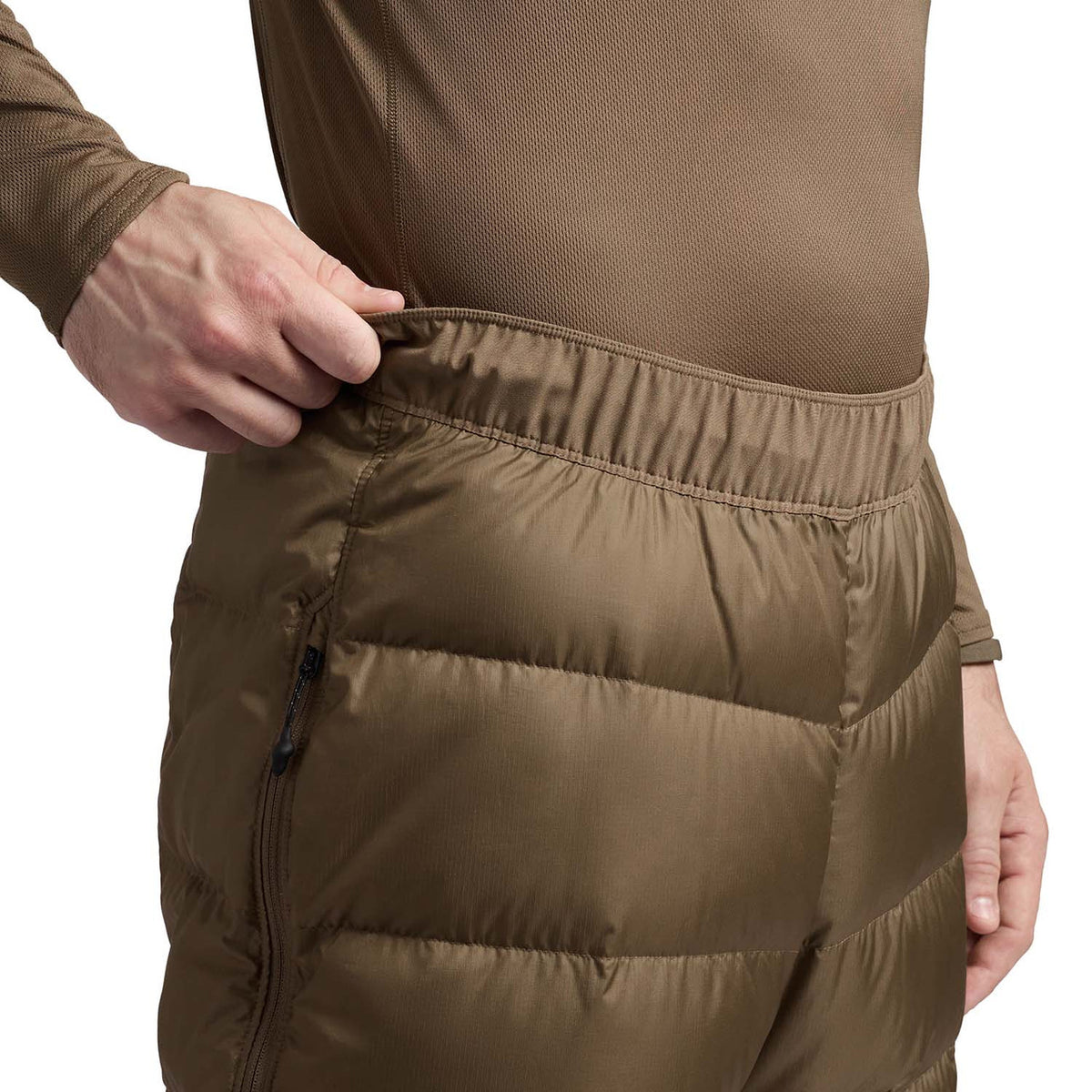 Waistband Image of the Sitka Microdown Pant.