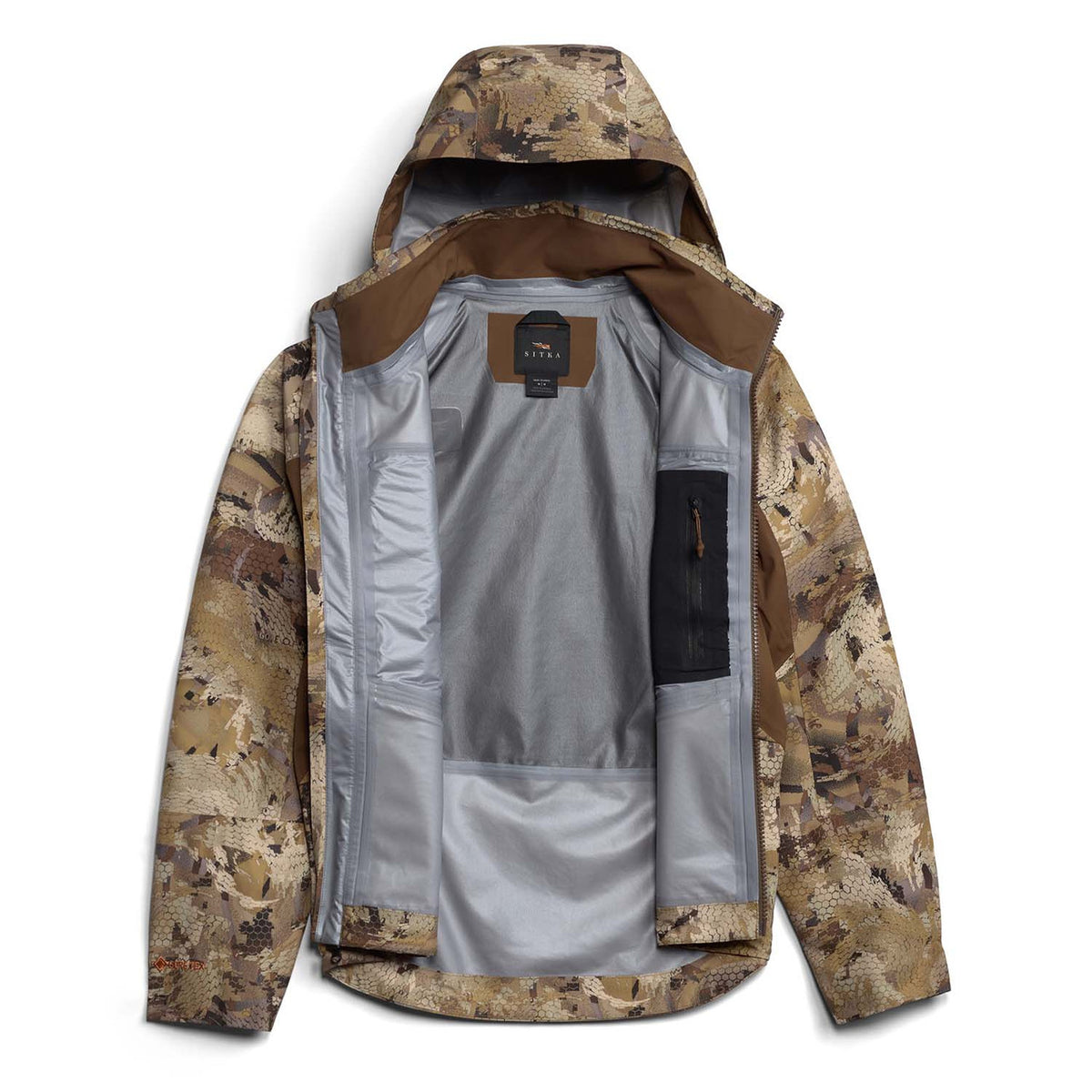 Interior Image of the Sitka Delta Wading Jacket.