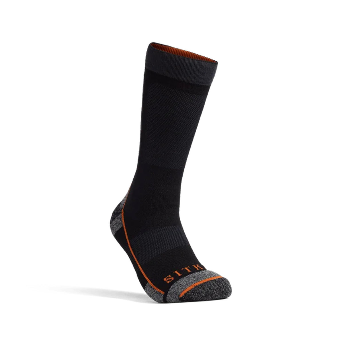 Sitka Mid Weight Crew Sock - Sitka Black