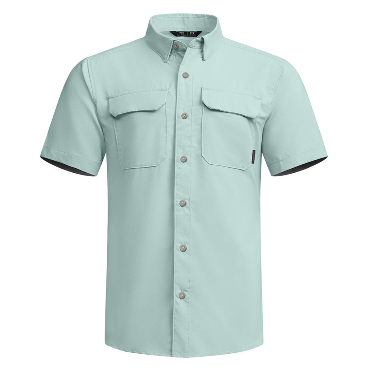 Image of the Sitka Rossby Short Sleeve Shirt in Saltwater Blue
