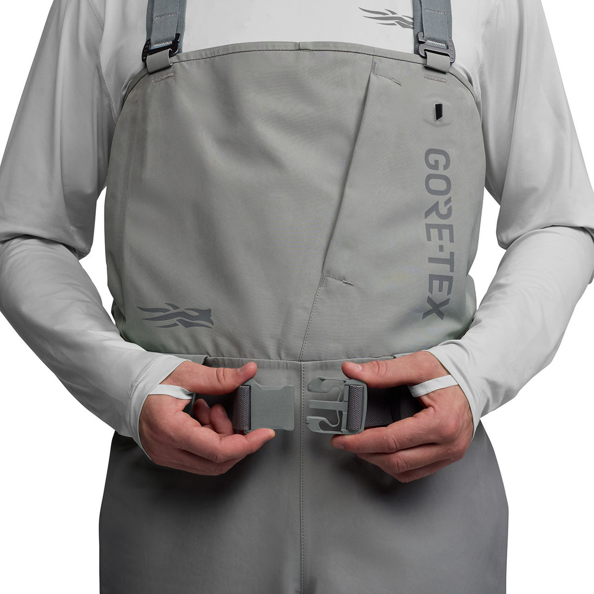 Waist Buckle Image on the Sitka CrossCurrent Gore-Tex Stockingfoot Wader.
