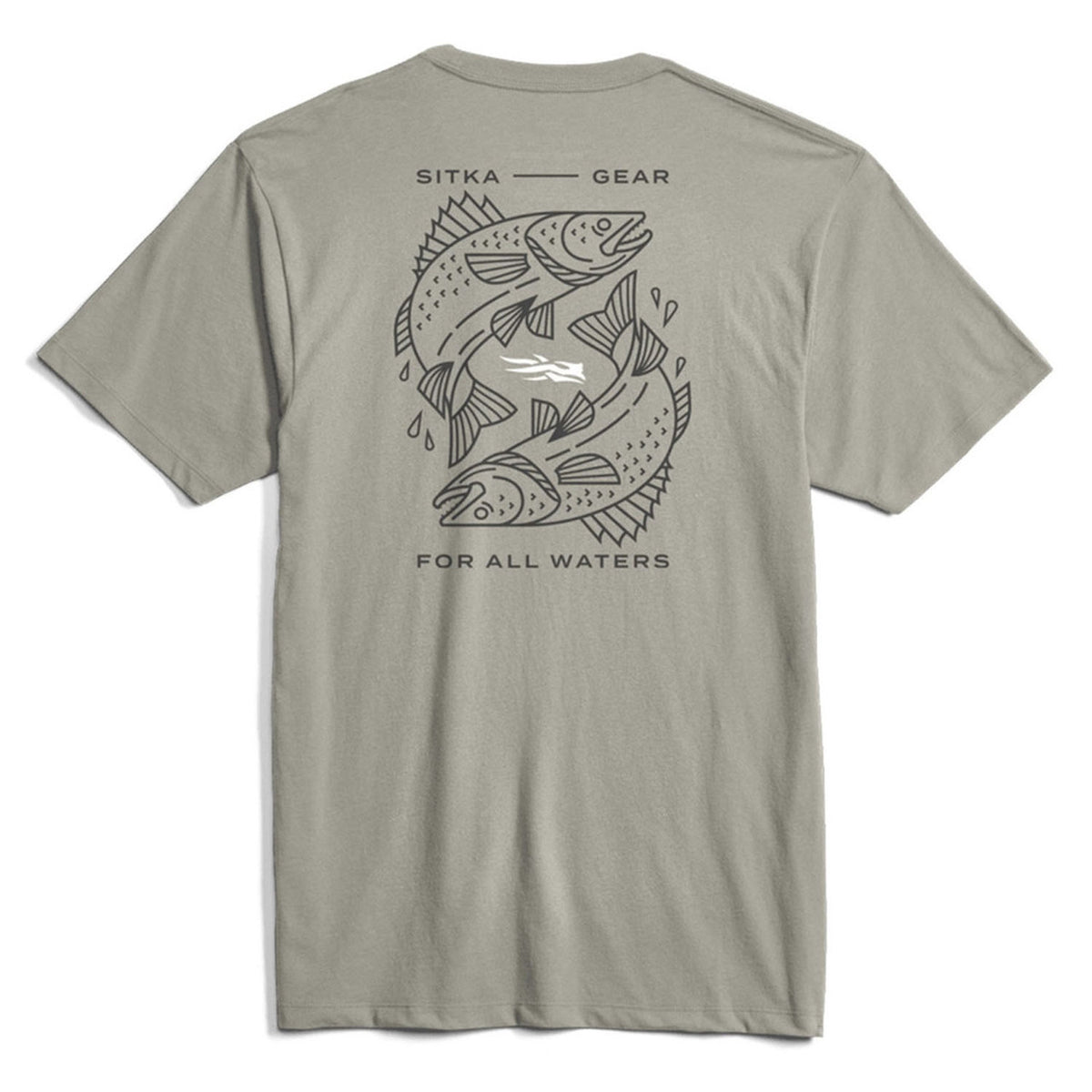Image of the Sitka Target T-Shirt in Pebble Grey Walleye