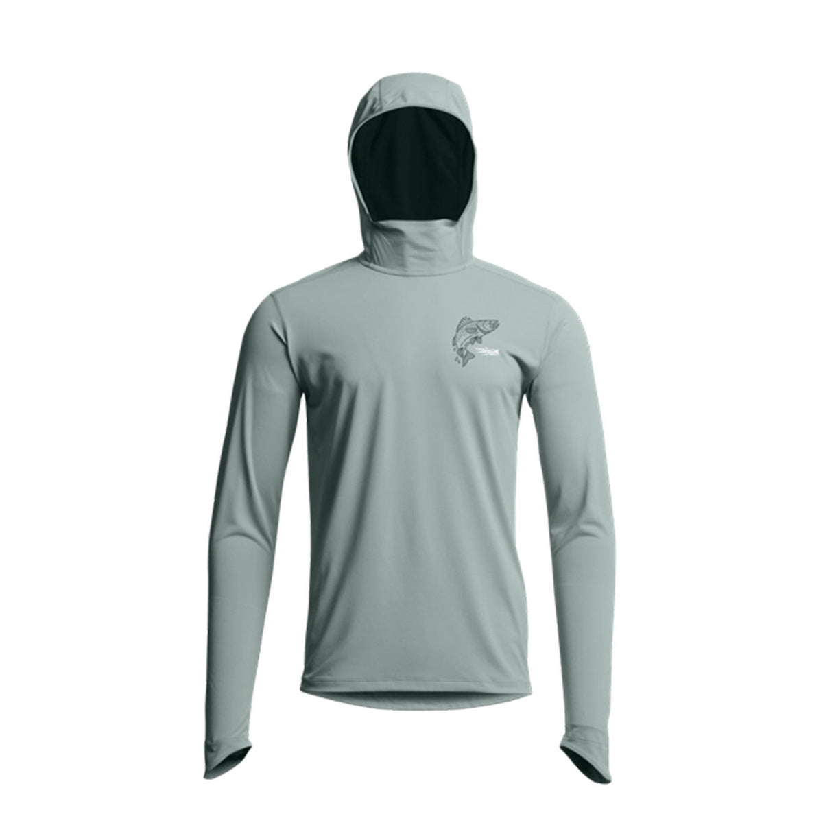 Front image of the Sitka Radiant Graphic Sun Hoodie.