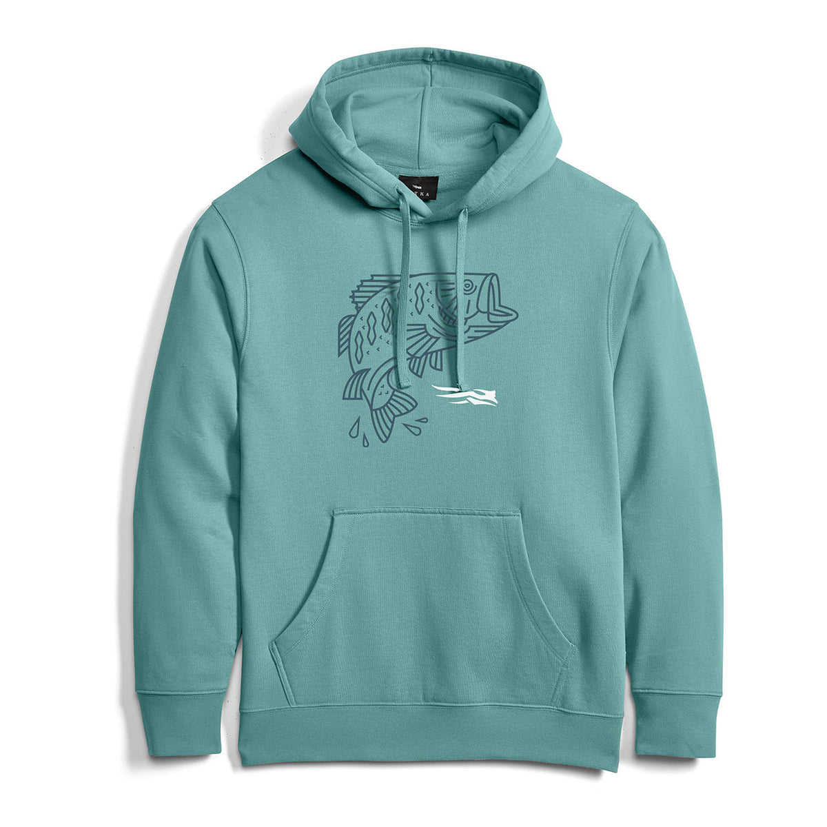 Image of the Sitka Target Pullover Hoodie in Aqua Bass