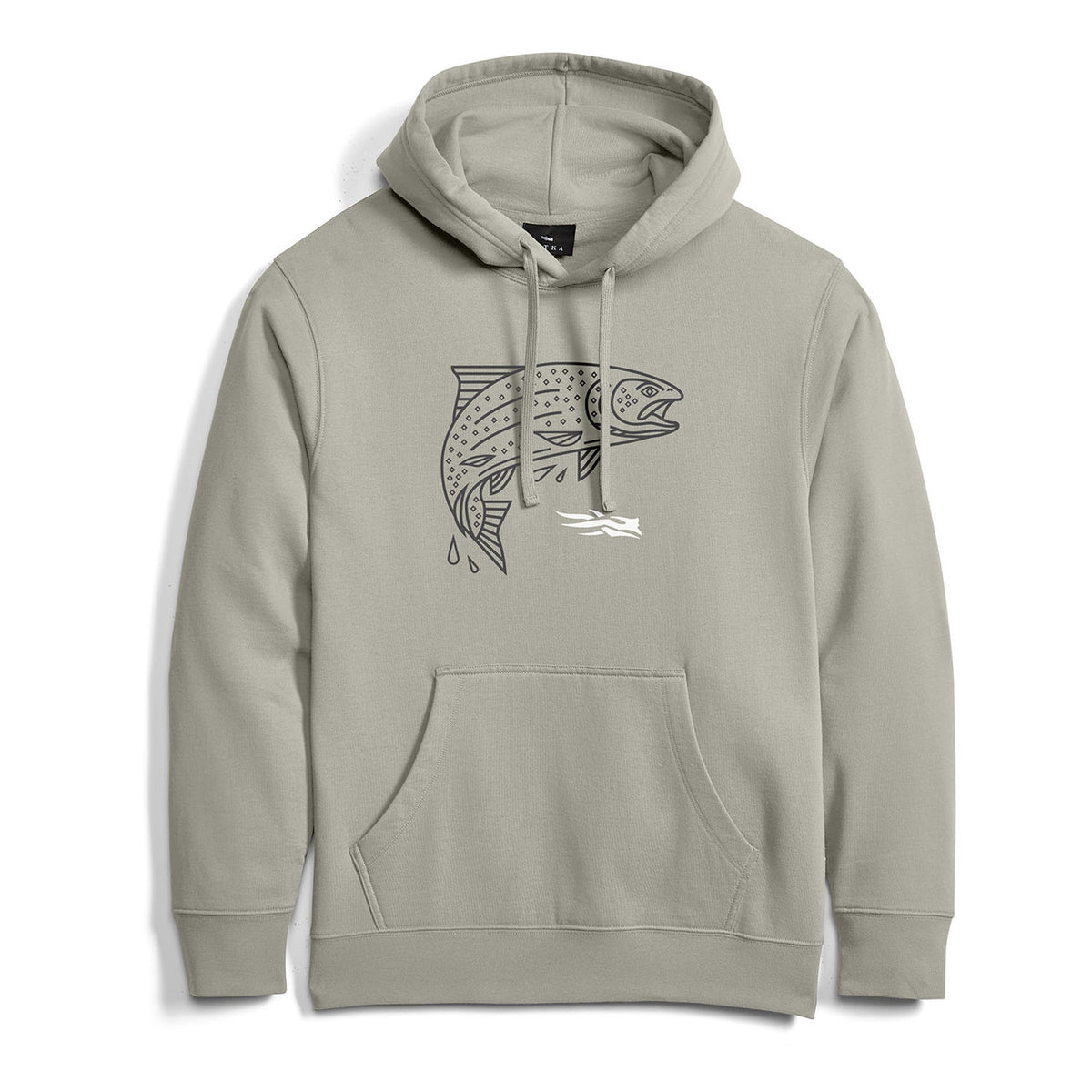 Image of the Sitka Target Pullover Hoodie in Pebble Grey Trout