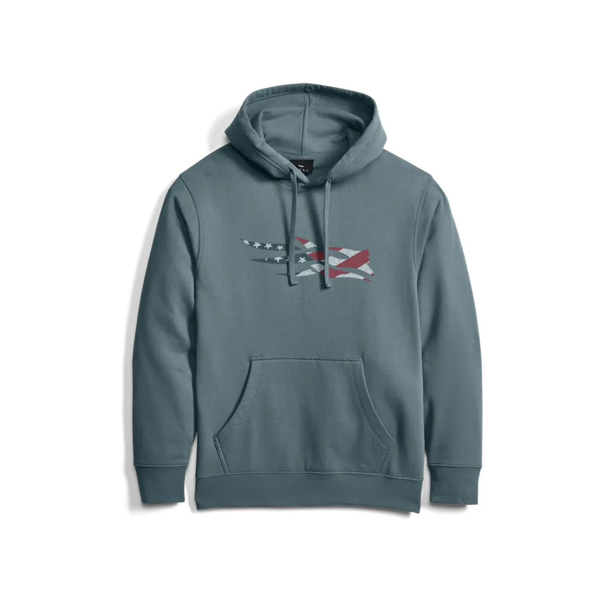 Image of the Sitka Icon Flag II Pullover Hoodie in Gravel Blue