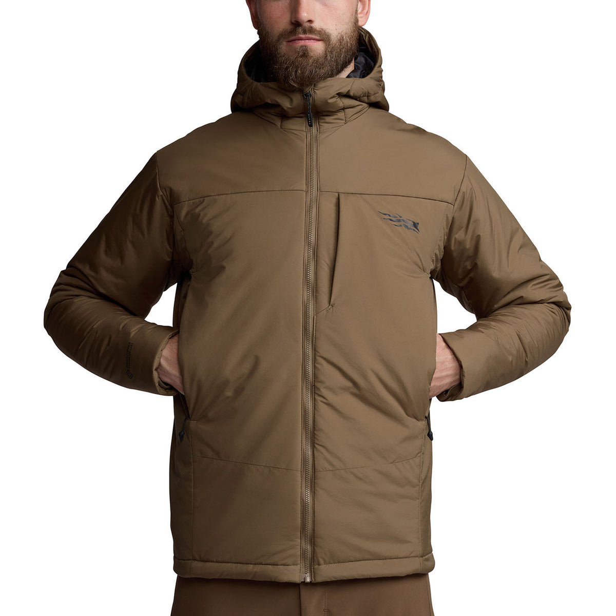 Pockets Image of the Sitka Kelvin Pro Hooded Jacket.