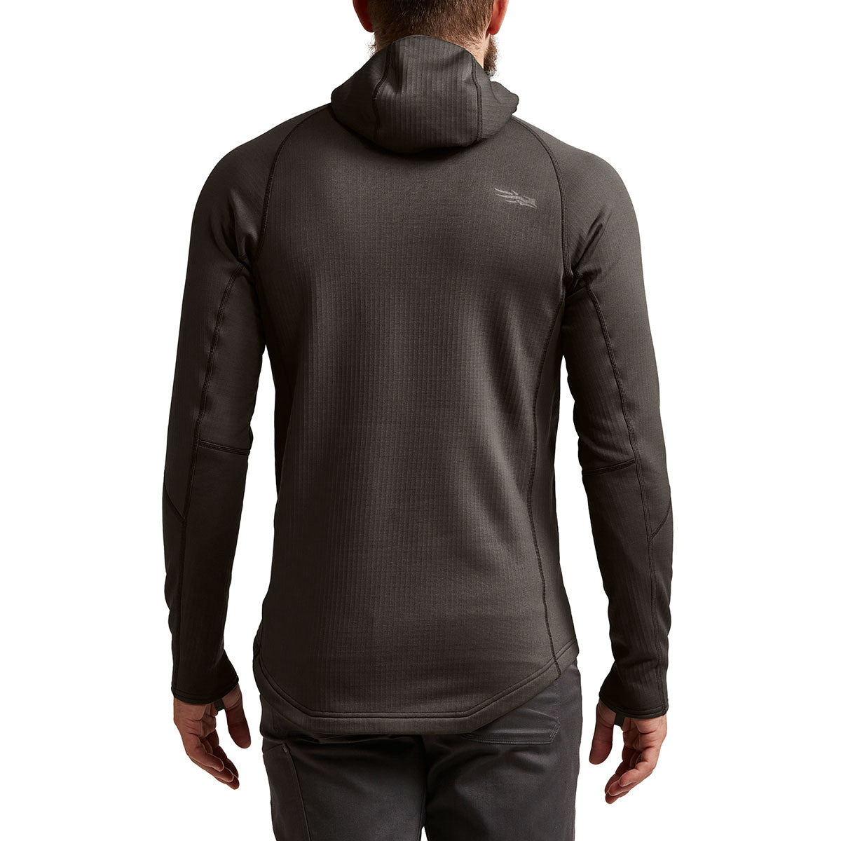 Back Image of the Sitka Heavyweight Hoodie.