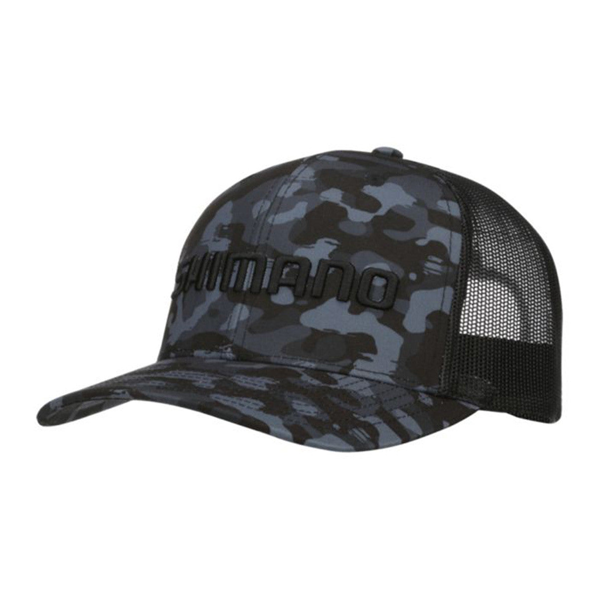 Shimano Printed Trucker Cap Image in Black Camo