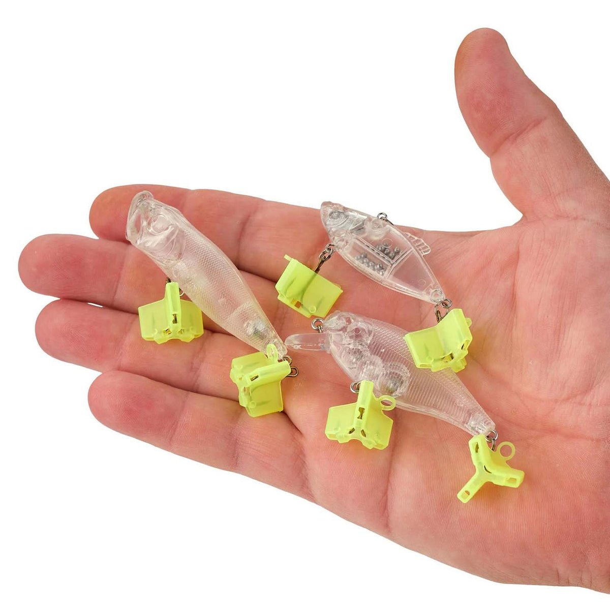 Held image of the Shakespeare Customize-It Paint-Your-Own Bait Set.