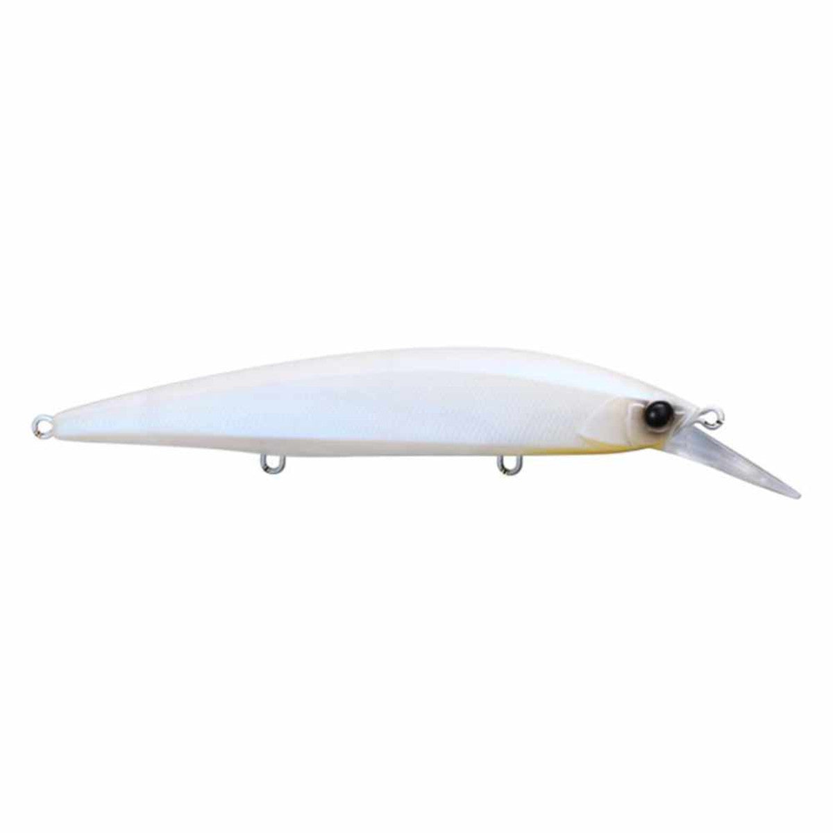 Jackall Rerange 110MR Jerkbait Image in Matte Pearl White