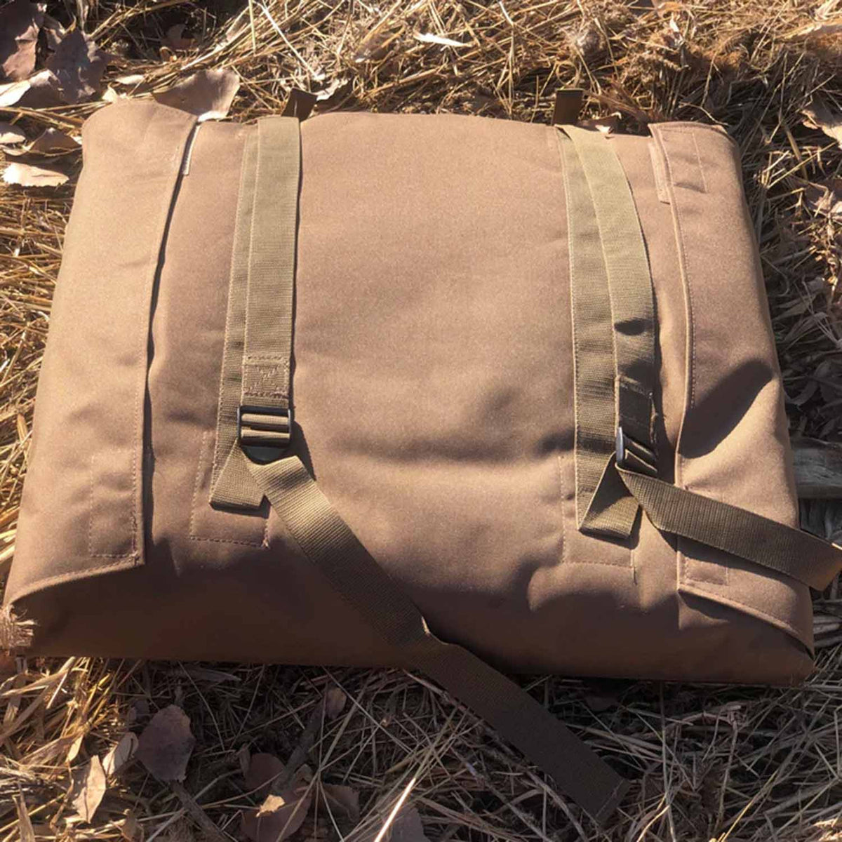 Sillosocks Backpack Ghillie Layout Blind Folded Up Image