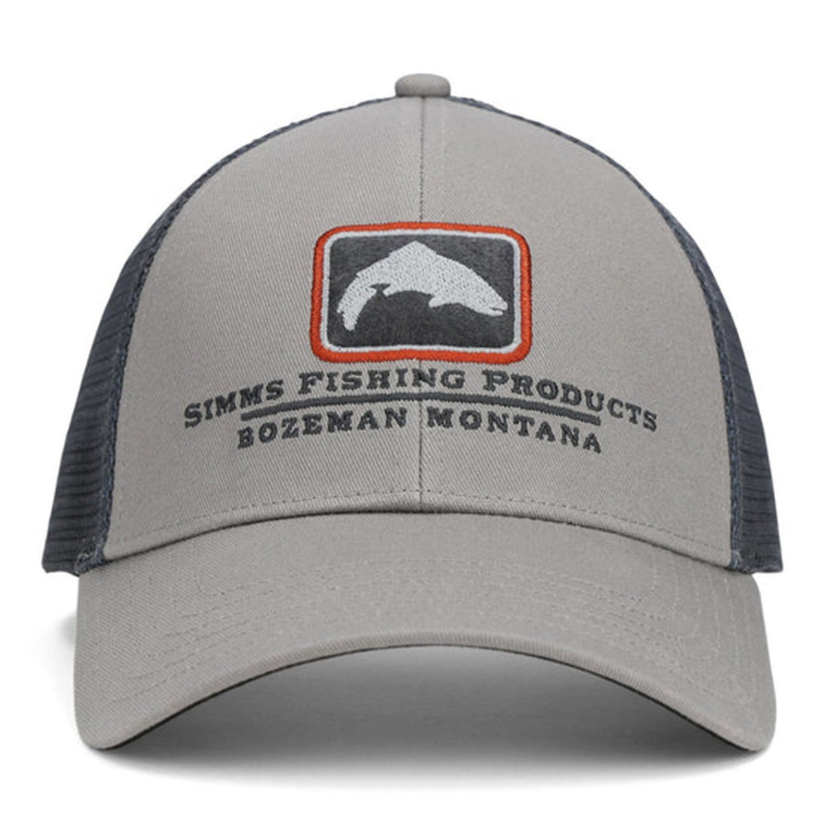Image of Simms Trout Icon Trucker Hat in Cinder