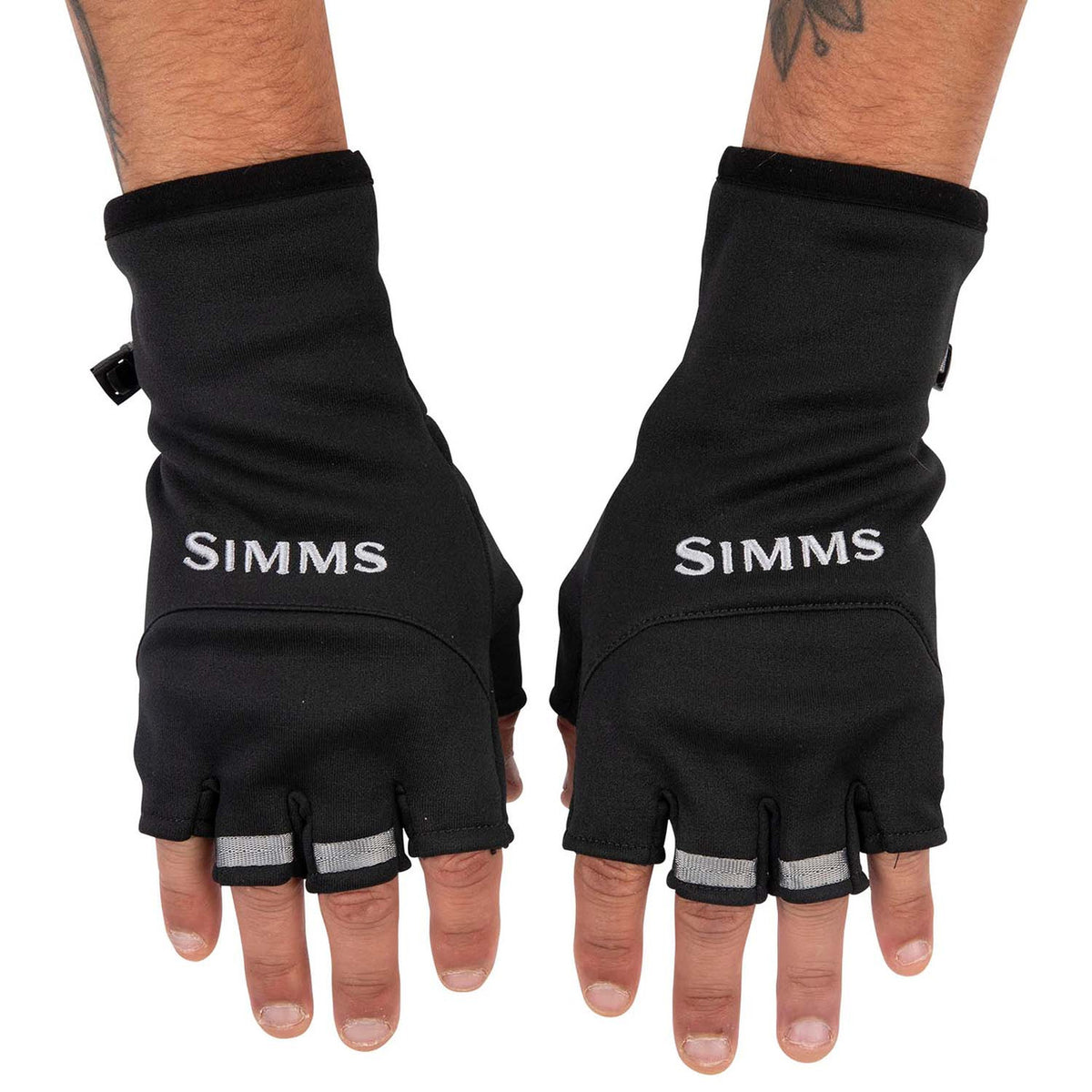 Front image of Simms Freestone Half Finger Mitt.