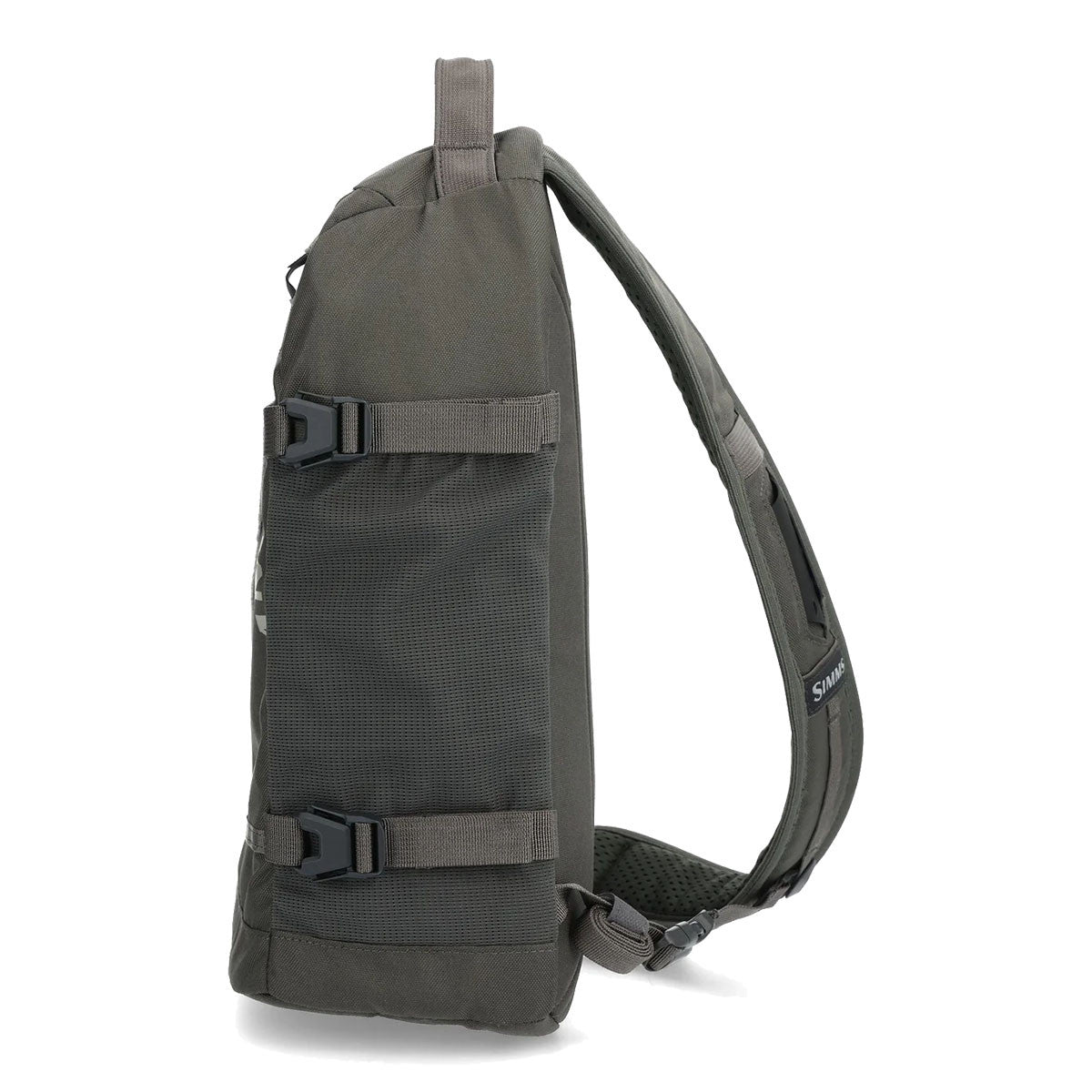 Simms Tributary Sling Pack Side Image in Basalt