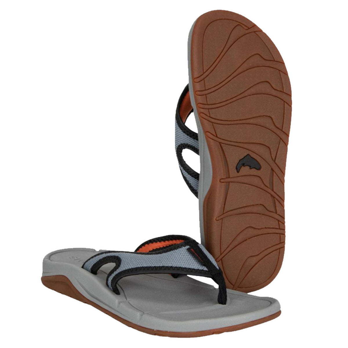 Simms Challenger Flip Flop Image in Cinder