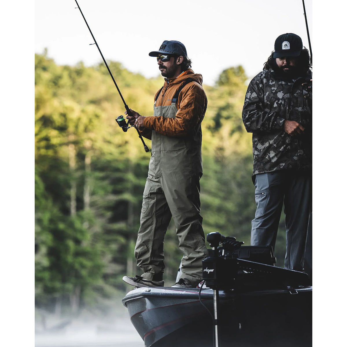 Simms Challenger Fishing Bibs Lifestyle Image