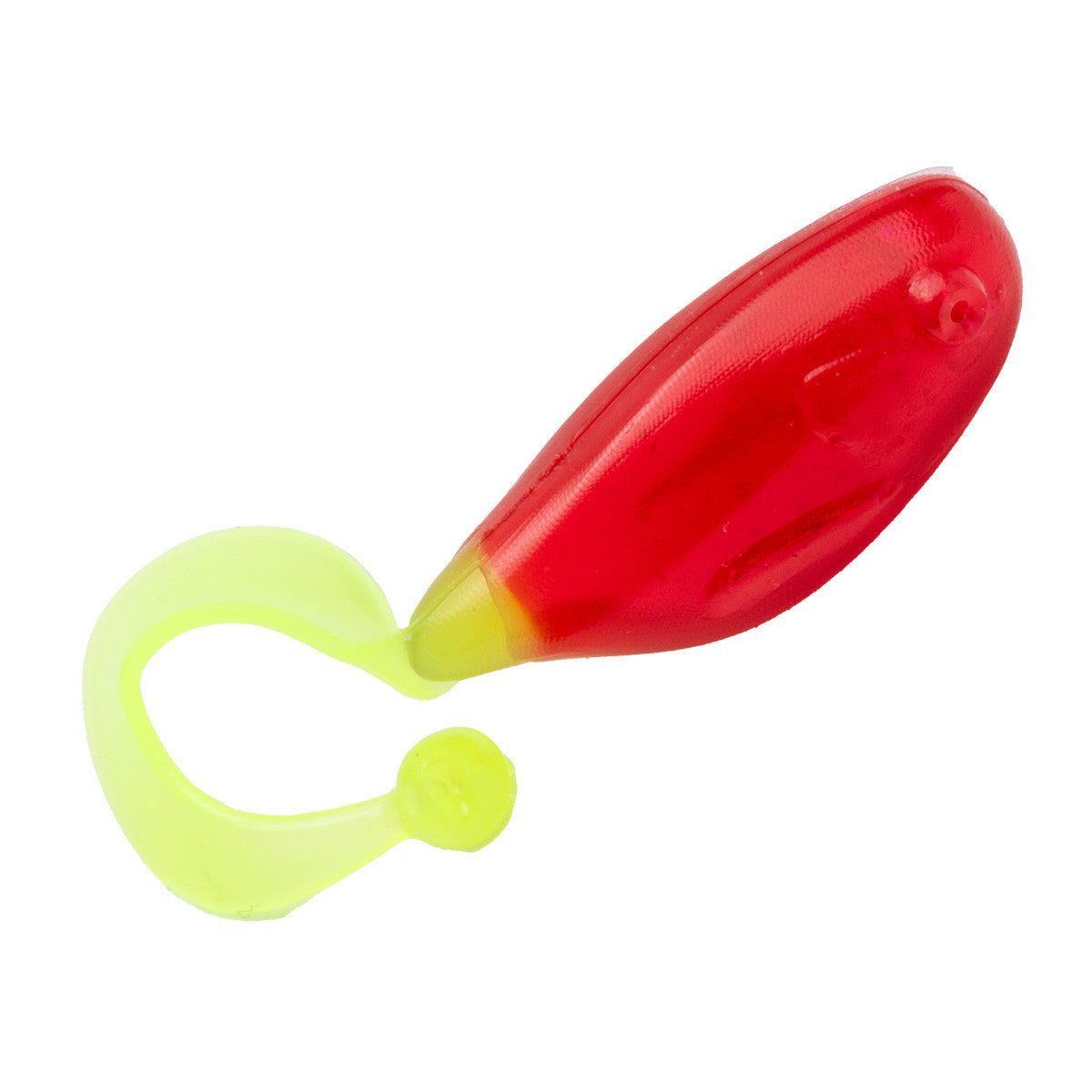 Strike King Mr. Crappie Crappie Cutter Soft Bait Image in Red Chartreuse