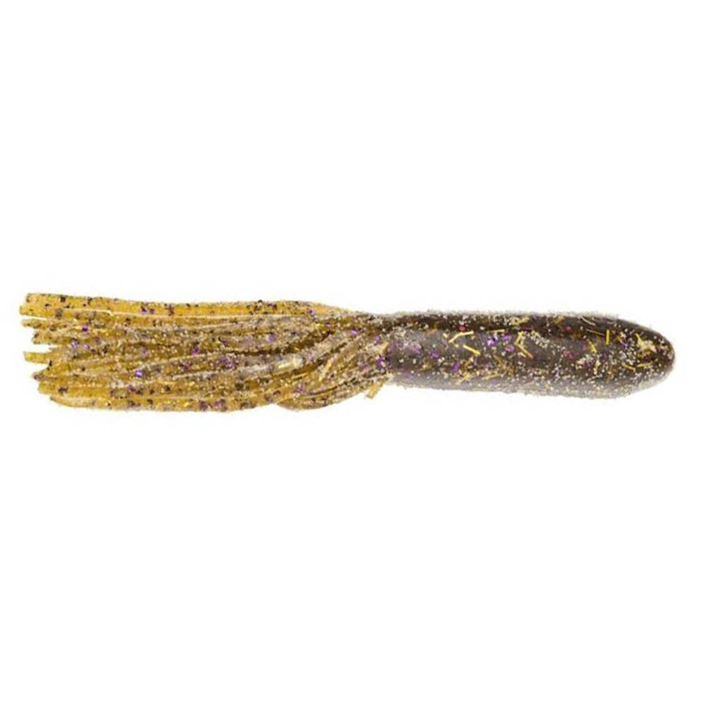 Strike King Coffee Enhanced Tube Baits Image in Green Pumpkin Purple Gold Flake