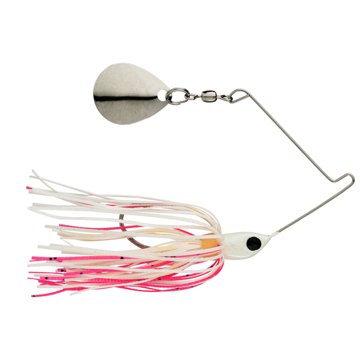 Strike King 1/16 oz. Micro-King Spinnerbait Image in White Head Pink-White Skirt