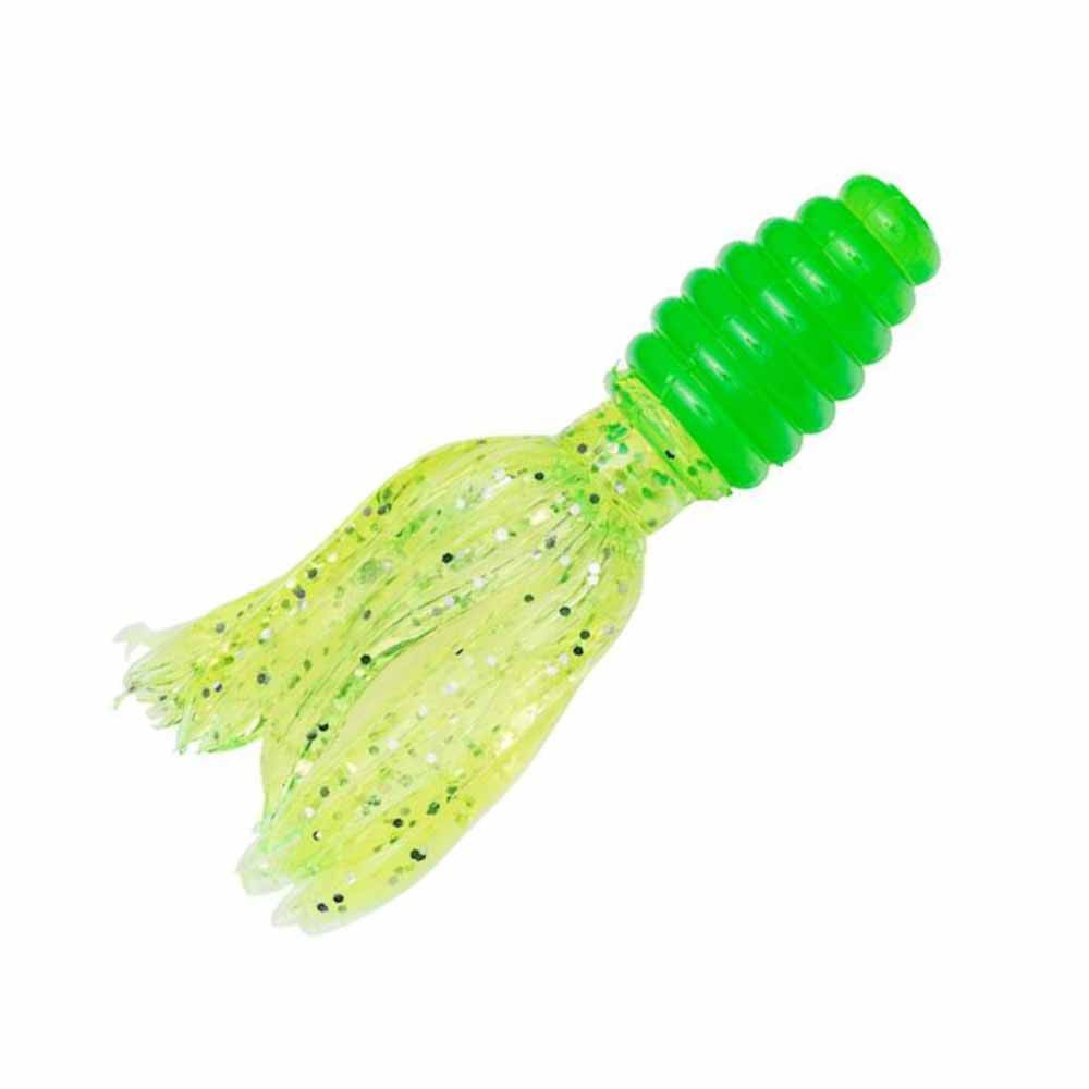 Strike King Mr. Crappie 1 3/4" Thunder Soft Bait Image in Electric Lime
