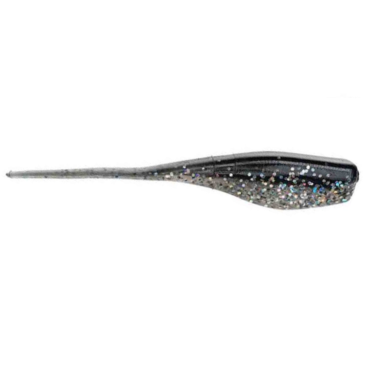 Strike King Mr. Crappie 2" Lightning Shad Image in Tuxedo Black Sparkle