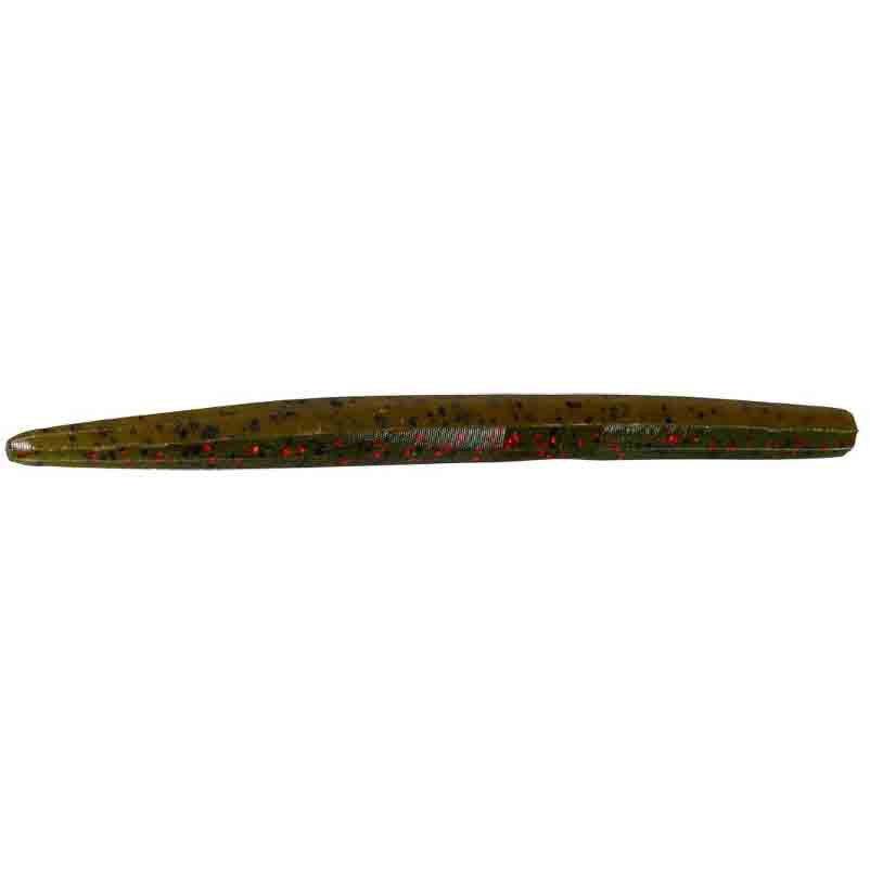 Strike King KVD Perfect Plastics 5" Ocho Fishing Bait 8 Pack - Double Header Red