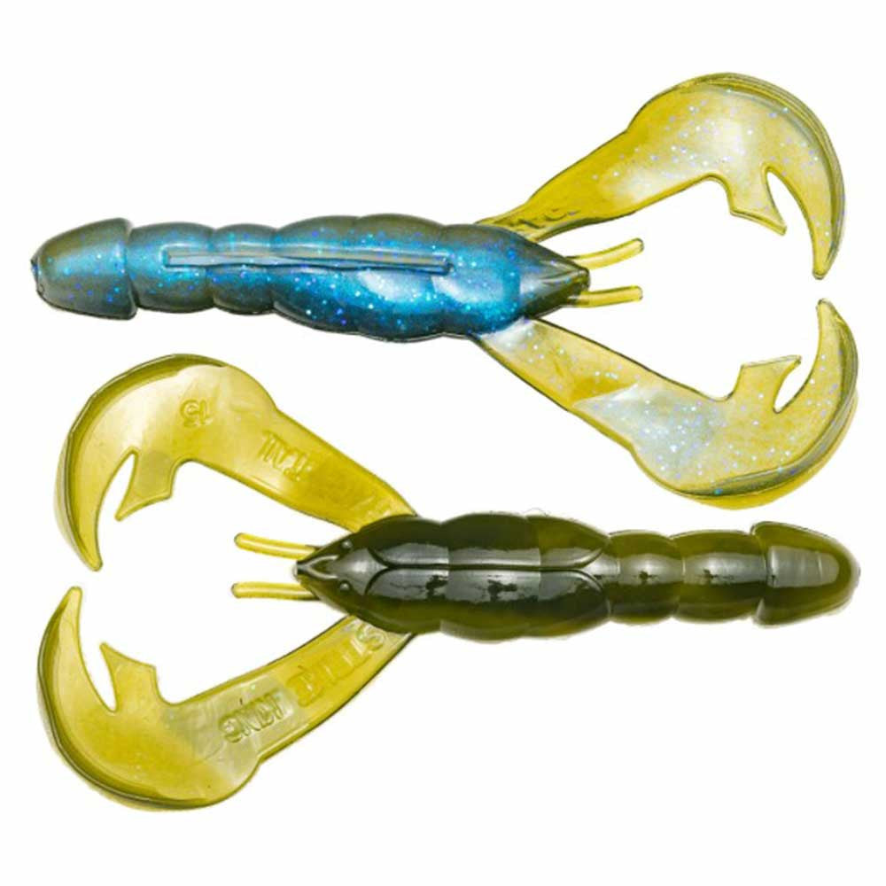 Strike King 4" Rage Craw 7 Pack - Moon Juice Variation Delta Red