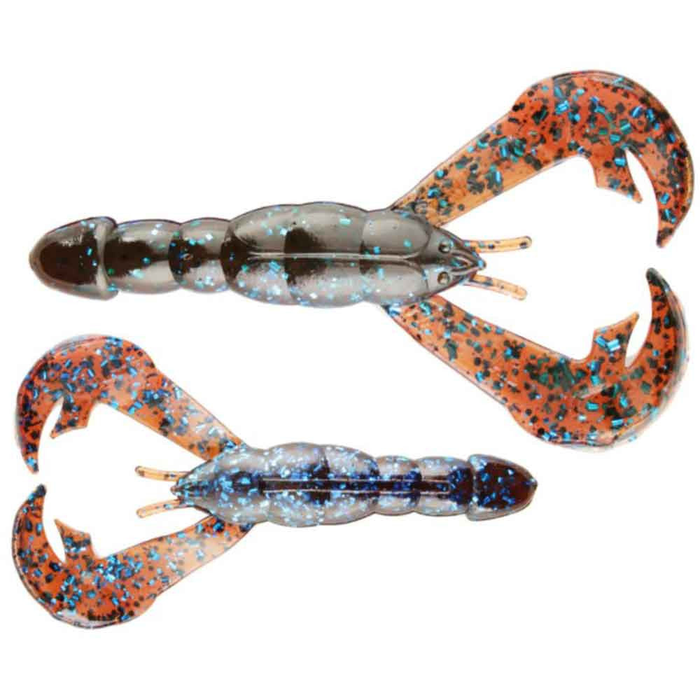 Strike King 4" Rage Craw 7 Pack - Plum Crazy Variation Delta Red