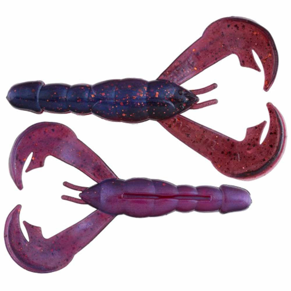 Strike King 4" Rage Craw 7 Pack - Tequila Sunrise Orange Flake Variation Delta Red