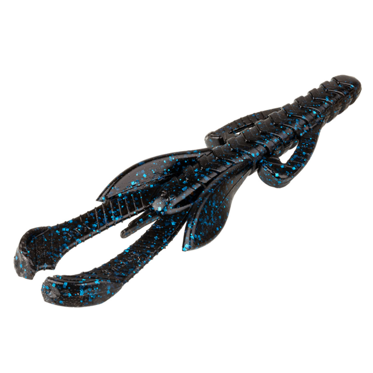 Strike King Rage Hawg Fishing Bait Black Blue Flake
