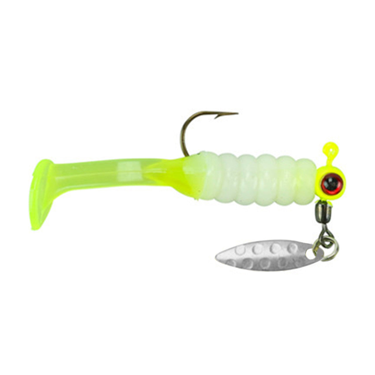 Strike King Sausage Head Spins Pre-Rigged Slabalicious Bait Image inRefrigerator White