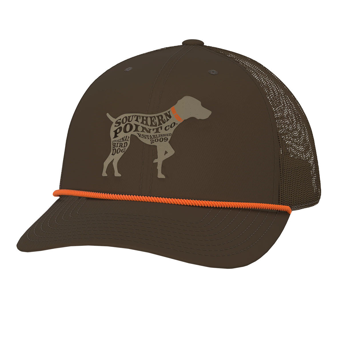 Southern Point Co Silhouette Pointer Trucker Hat - Brown