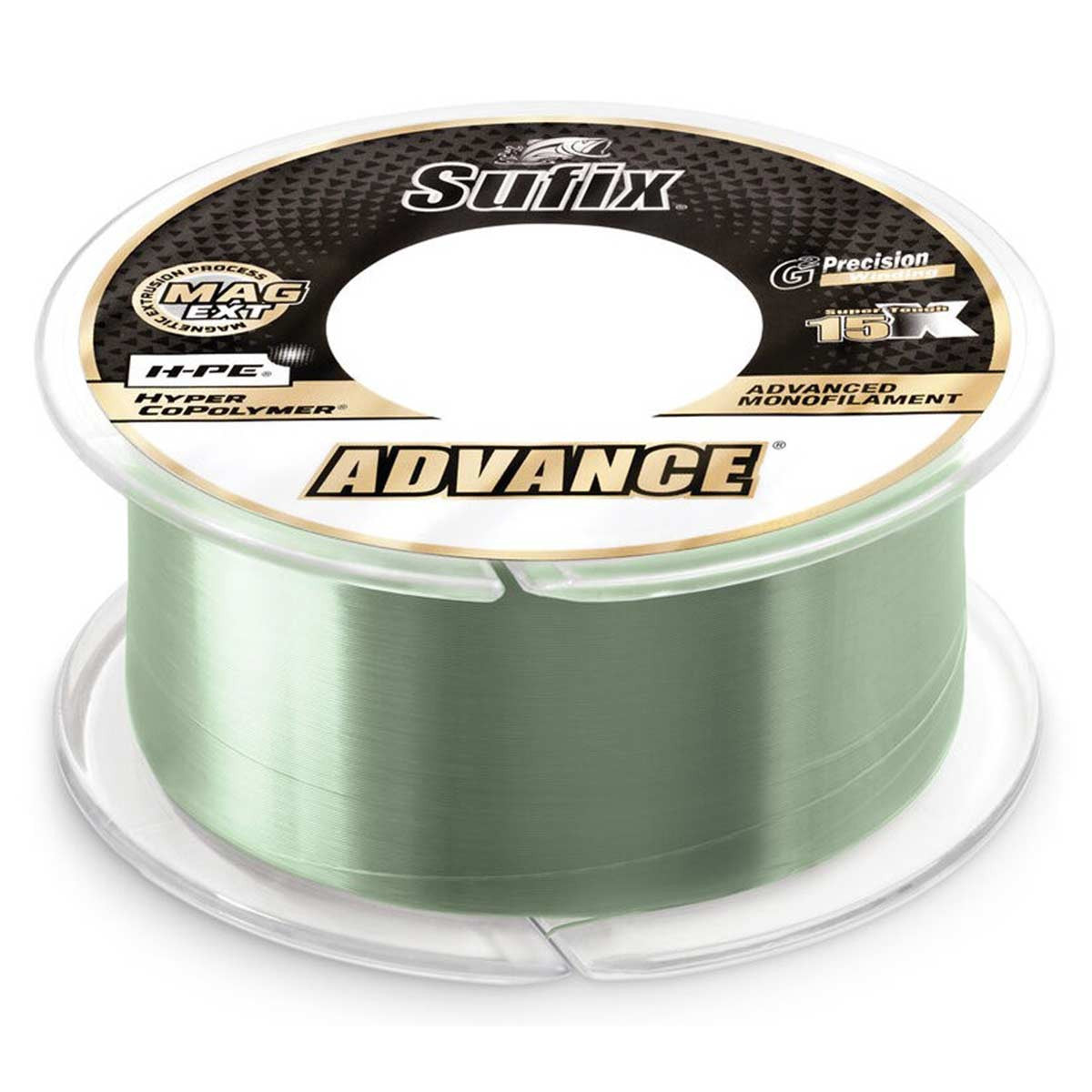 Sufix Advance Monofilament Line in Low-Vis Green