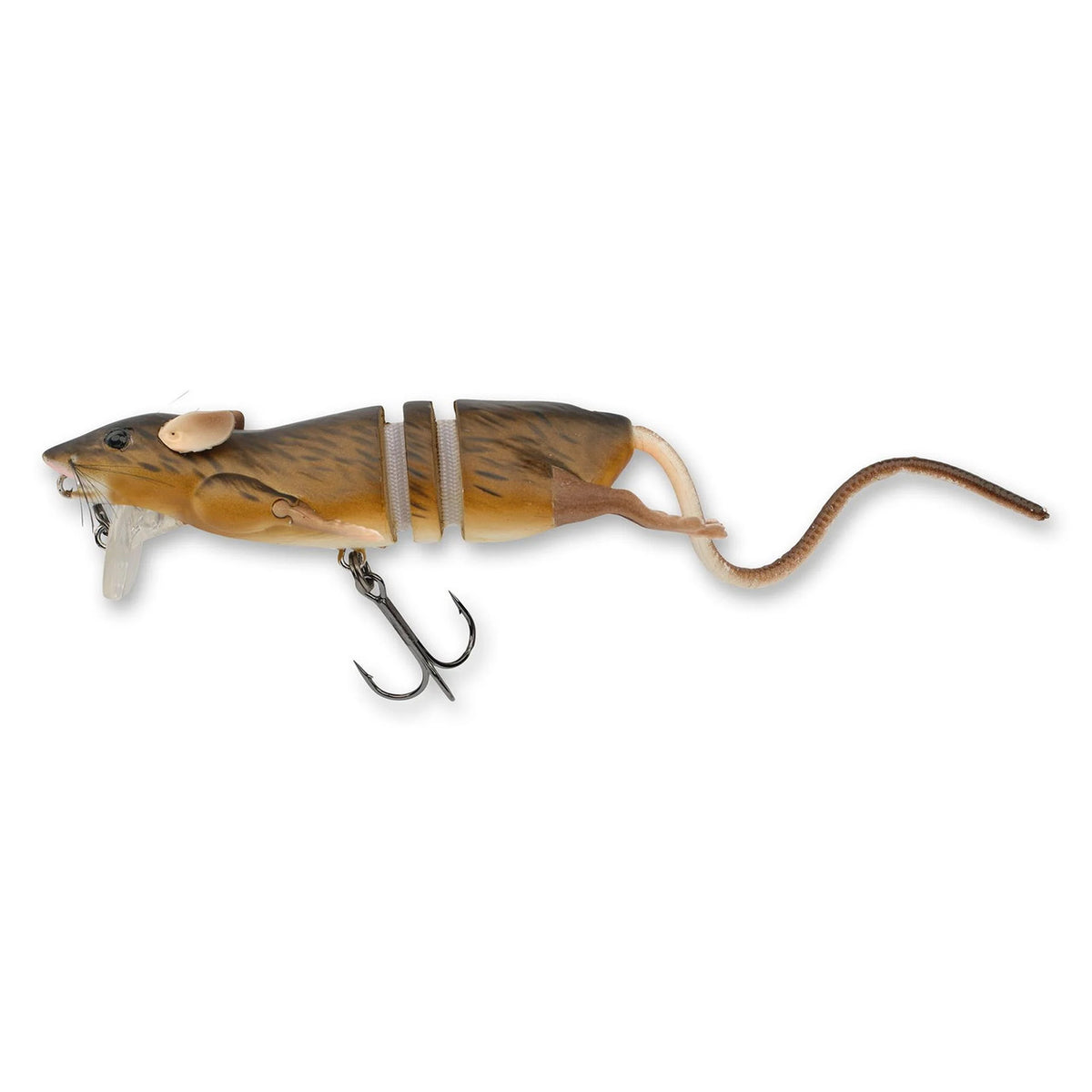 Savage Gear 3D Rat Fishing Lure Side Image in Brown
