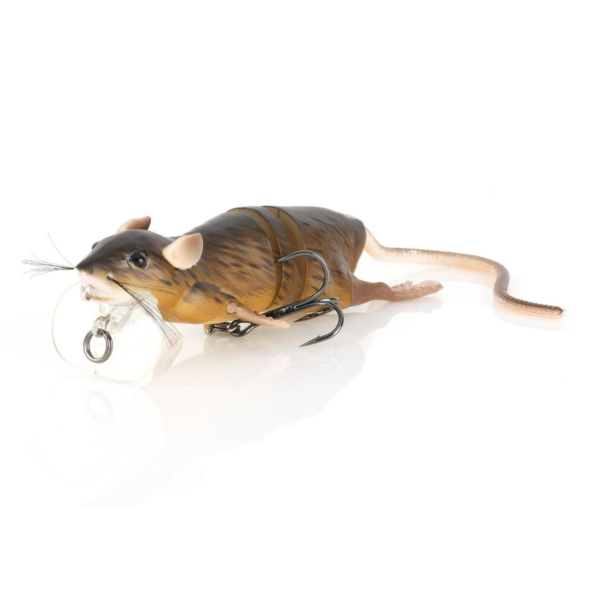 Savage Gear 3D Rat Fishing Lure Angled Image in Brown