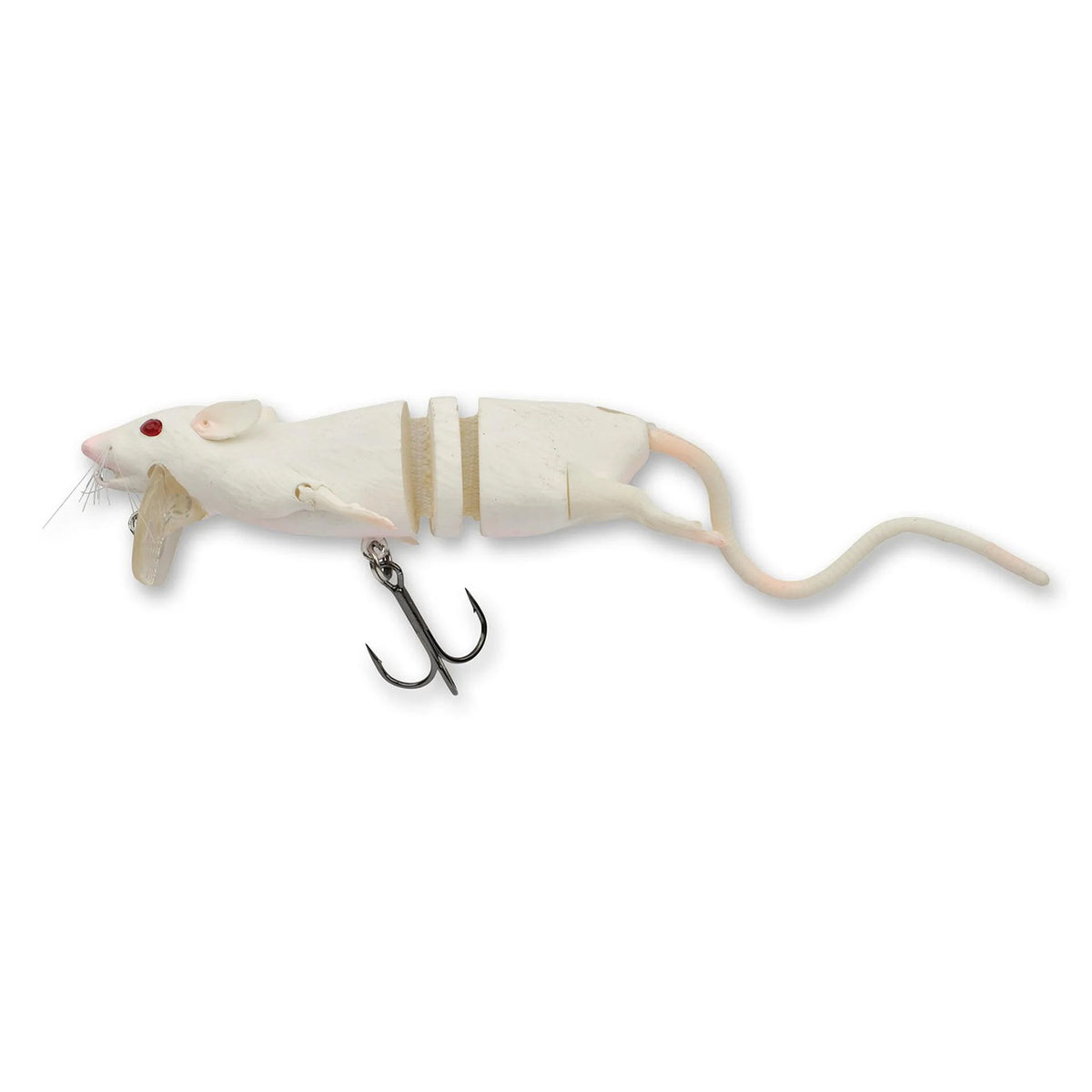Savage Gear 3D Rat Fishing Lure Side Image in White