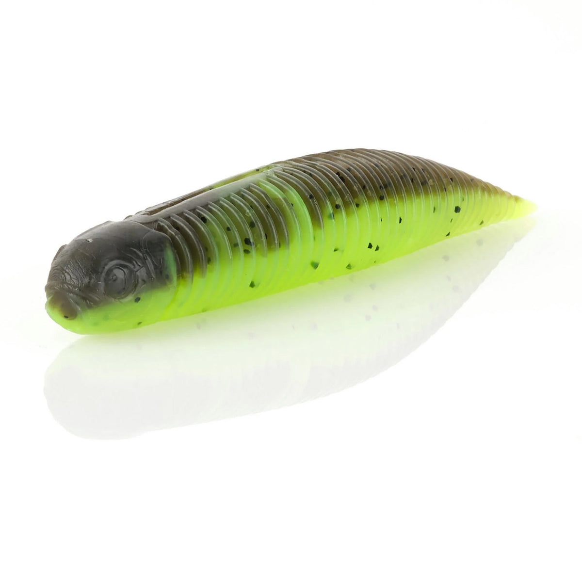 Savage Gear Toughtec NED Dragon Tail, 5 Pack - Green Pumpkin Chartreuse