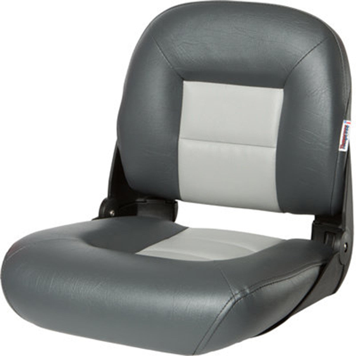 Tempress NaviStyle Low-Back Boat Seat Image in Charcoal/Gray